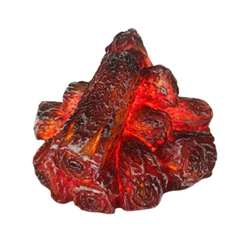 1 шт. светодиодный имитирующий Камин Древесный уголь многоразового использования Практичный Безопасный ночник Реалистичный для гостиной