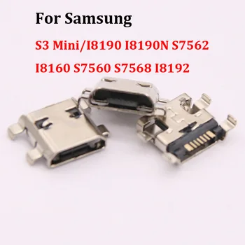 10-50 шт. Разъем Micro USB Для Зарядки Samsung S3 Mini/I8190 I8190N S7562 I8160 S7560 S7568 I8192 Порт Зарядного устройства
