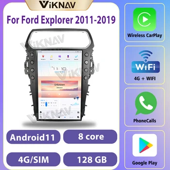 128 Г Android Авто Сенсорный Экран Автомагнитолы Для Ford Explorer 2011-2019 Carplay 14,4 дюймов Мультимедийный Плеер GPS Навигация Головное Устройство
