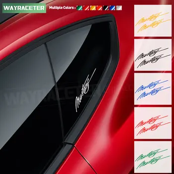 2 шт, креативная наклейка на окно автомобиля, Светоотражающая фирменная Виниловая наклейка для Ford Mustang GT Shelby Mach-E Accessories
