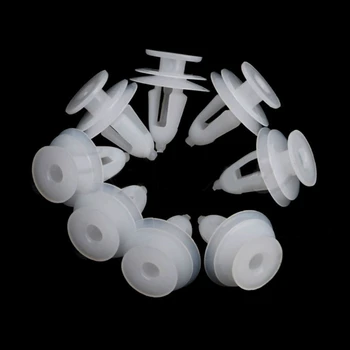 20 шт. Белые Пластиковые заклепки, Фиксирующие зажимы, отверстие 9 мм для бампера автомобиля для Fende A70F
