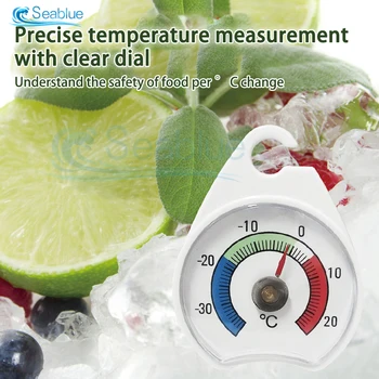 -30 ~ 20 ℃ Термометр для холодильника В помещении Ourdoor Классический термометр для холодильника с большим циферблатом без батареи для морозильной камеры холодильника