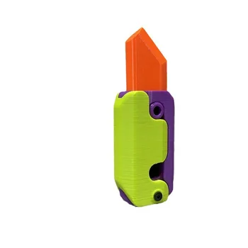 3D печать Гравитационный мини-морковный нож, расческа, игрушки для снятия стресса для взрослых, офисная вечеринка, вентиляционный трюкач, забавная игрушка, подарок для мальчиков