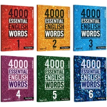 4000 основных английских слов, от одной до шести книг, Полный набор основных словарных материалов для начального экзамена