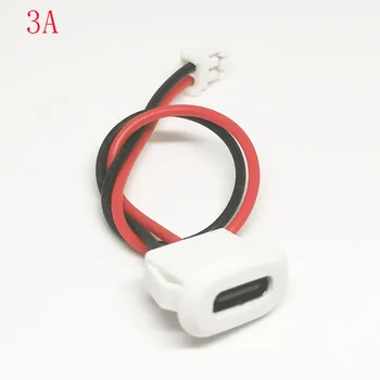 5шт 2Pin USB-C Водонепроницаемый USB-разъем с гнездовой базой прямого сжатия, разъем для зарядки с помощью сварочной проволоки