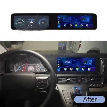8G + 256GB Автомобильный Радиоприемник Стереоплеер Для Ford Transit 2023 GPS Автонавигация Аудио Carplay Видеоприемники Мультимедийная Головка Uint DSP