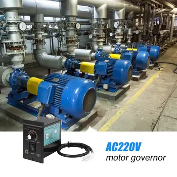 AC 220V Регулятор двигателя с регулируемой скоростью вращения Вперед-назад, точечный регулятор, контроллер