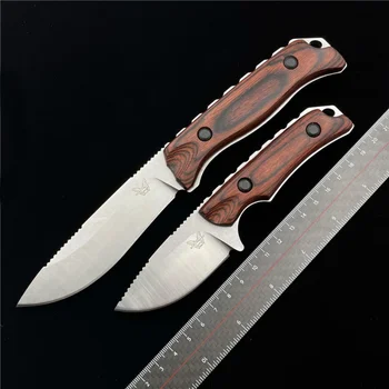 BENCHMADE 15017 15002 Маленький Прямой Нож Для кемпинга на открытом воздухе Охотничий Походный EDC Универсальный Нож