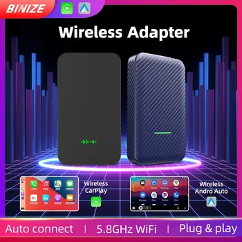 Binize CarPlay Wireless Adapter Беспроводной Android Автоматический Ключ для OEM-автомобиля с Проводным CarPlay Wifi Онлайн-Обновлением Для VW Honda Ford