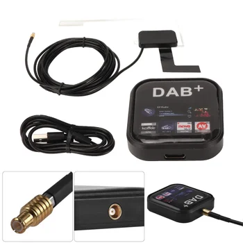 DAB + радиоприемник в автомобильной антенне, коробка радиотюнера, цифровой DAB + адаптер с USB-усилением, тюнер Type C с питанием от Android Navigator