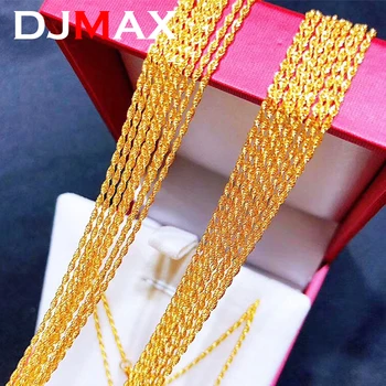 DJMAX 18-Каратное Золото Lady Clavicle Single Extension Chain Изысканные Ювелирные Изделия Оригинал S925 Стерлингового Серебра и AU750 Single NecklaceNew 2023