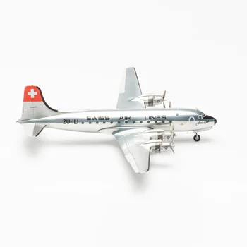 Herpa Масштаб 1:200 572491 Swissair Airlines DC-4 ZU-ILI, Изготовленная на заказ Авиационная Металлическая Миниатюрная Модель Самолета Avion, Игрушки Для Мальчиков В Подарок