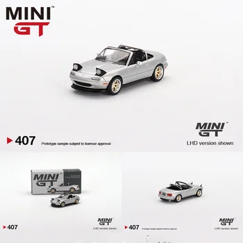 MINI GT 1:64 Mazda Miata MX-5 NA # 407 Имитационная модель автомобиля из сплава подарочные украшения