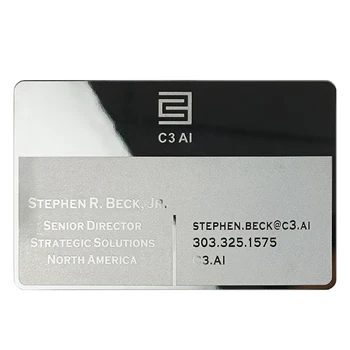 Oem роскошный подарок название Матовый серебристый пустой металлический производитель именных карт Visa id с магнитной полосой