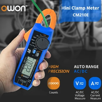 OWON CM210E Цифровой клещевой измеритель 100Amp Умный электрический тестер 600V AC/DC True RMS VFC диодный мультиметр