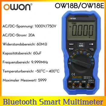 OWON OW18B/OW18E 4 1/2 20000 True RMS Интеллектуальный Цифровой Мультиметр Беспроводной NCV DC AC Мультиметр Измеритель Температуры Вольтметр