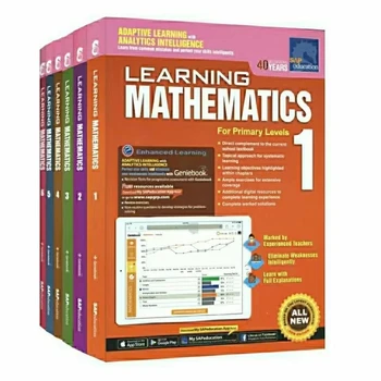 SAP Learning Mathematics Book 1-6 класс Дети изучают математику Книги Сингапур Учебник математики для начальной школы для детей