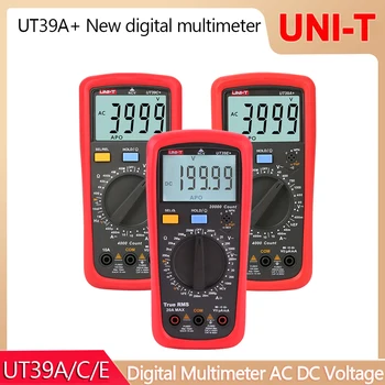 UNI-T UT39A + UT39C + UT39E + Цифровой Мультиметр Переменного тока постоянного Тока 20A 1000V Ручной Автоматический Диапазон С ЖК-подсветкой Для Хранения данных Multimetro tester