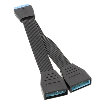 USB 19Pin/20Pin Кабель-разветвитель для материнской платы, кабель расширения USB3.0 19Pin Прямая поставка