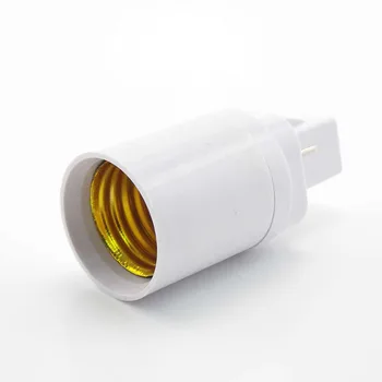 Адаптер G24-E27, резьбовой держатель, цокольный разъем для светодиодной лампы, преобразователь галогенной лампы CFL