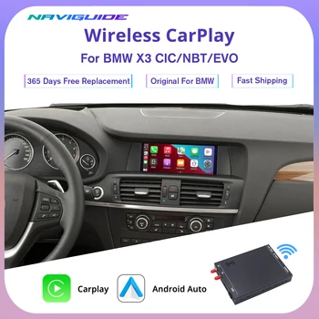 Беспроводной Автомобильный Интерфейс NAVIGUIDE CarPlay Android Auto Для BMW X3 F25 CIC/NBT/EVO С Функцией Зеркальной связи AirPlay Car Play