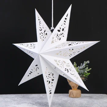 Бумажный фонарь в виде звезды, выдалбливают бумагу для фонарей в виде звезды, идеально подходит для свадеб, рождественских праздников, празднования дня рождения и дома