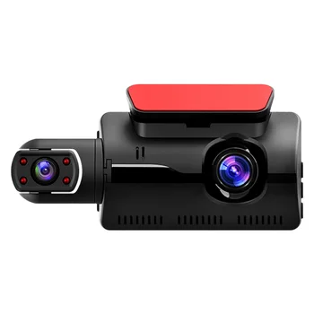 В передней части автомобиля установлена 3-дюймовая видеорегистраторная камера высокой четкости с двумя объективами для двойной записи, 360-градусная встроенная камера 1080P для циклической записи