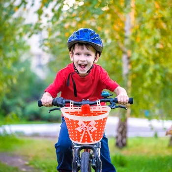 Велосипедная корзина, музыкальные аксессуары для скутера, пластиковая рама для хранения, плетеная детская