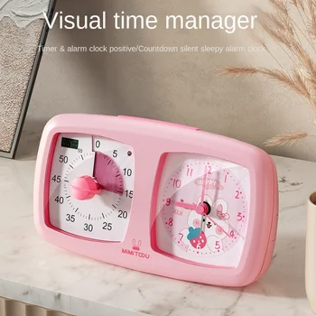 Визуальный таймер для обучения детей, Специальный тайм-менеджер, Самодисциплинированный таймер для напоминания обратного отсчета времени, будильник