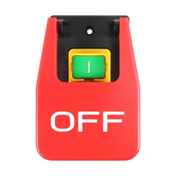 Выключенный-на красной крышке Кнопочный выключатель аварийной остановки 16A С защитой от отключения питания /пониженного напряжения Электромагнитный Пусковой выключатель