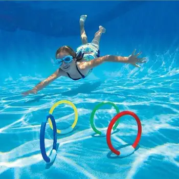 ГОРЯЧИЕ кольца для дайвинга из 4шт, Кольца для подводного плавания, Кольца для игрушек в бассейне, кольца для детей, кольцо для плавания, кольцо для дайвинга