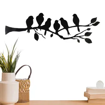 Декор стен в стиле птичьего искусства, уличный Деревенский декор в виде птиц, настенный знак, силуэт птицы для балкона, сада, домашнего декора