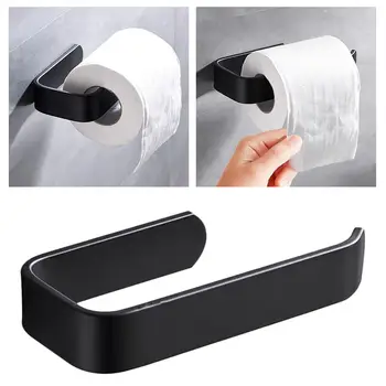 Держатель туалетной бумаги, салфетка для полотенец, держатель туалетной бумаги, настенное крепление для туалетной бумаги (черный)