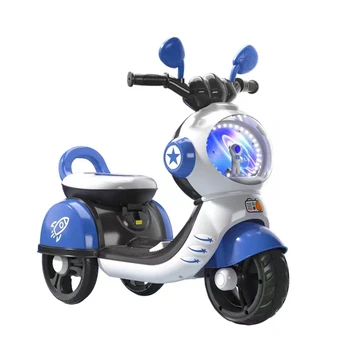 Дети 3-12 лет Электрический мотоцикл Spaceman Внедорожный трехколесный велосипед Серия игрушек для детей раннего возраста с дистанционным управлением
