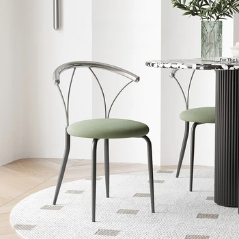 Дизайнерские Офисные Кухонные Обеденные Стулья Nordic Modern Luxury Minimalist Salon Chair Ресторан Металлическая мебель для дома Sillas WKDC