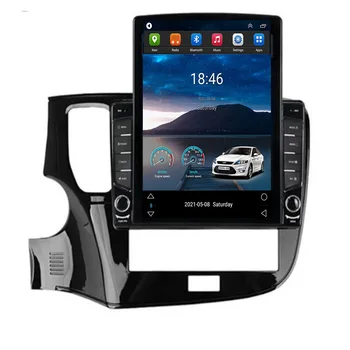 Для Tesla Style 2 Din Android 12 Автомагнитола Outlander 3 III GF0W 2018-2035 Мультимедийный Видеоплеер DVD GPS Стерео RDS Камера