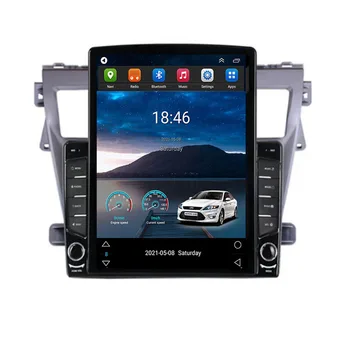 Для Tesla Style 2Din Android12 Автомагнитола TOYOTA Vios yaris 2008-2015 Мультимедийный Видеоплеер GPS Стерео Carplay DSP RDS Cam