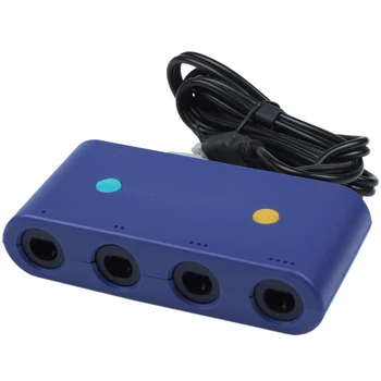 Для адаптера контроллера Gamecube для ПК Nintendo Switch Wii U 4 порта с режимом Turbo и кнопкой Home Без драйвера
