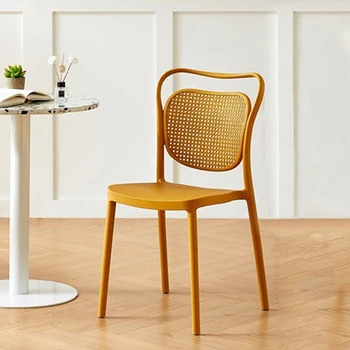 Желтый Японский обеденный стул, стол, Садовый дизайн, Обеденный стул, Офисная мебель для конференций Sillas Para Comedor