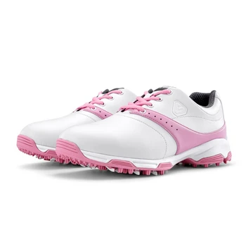 Женская обувь для гольфа PGM, новая водонепроницаемая обувь из микрофибры, женские кроссовки с противоскользящей сверхмягкой подошвой