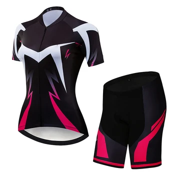 Женский комплект из джерси для велоспорта, Летняя одежда для велоспорта с защитой от ультрафиолета, Быстросохнущая одежда для горного женского велосипеда, комплект для велоспорта