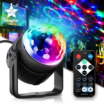 Звук Активированный Вращающийся Диско-Свет Красочный Светодиодный Сценический Свет 3 Вт RGB Лазерный Проектор Лампа DJ Party Light для Домашнего KTV Бара Xmas