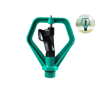 Зеленая форсунка из АБС-пластика, Автоматическая вращающаяся на 360 ° форсунка для разбрызгивания воды