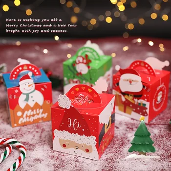 Изысканный рождественский подарок в канун Рождества коробка яблок мультяшное Рождество Рождественский пинг-понг подарочная коробка фруктов пустая коробка