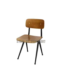Индивидуальные рабочие места из кованого железа в скандинавском минимализме, семейное обеденное кресло, Ретро-столы и стулья, Лофт-конференц-кресло промышленного назначения