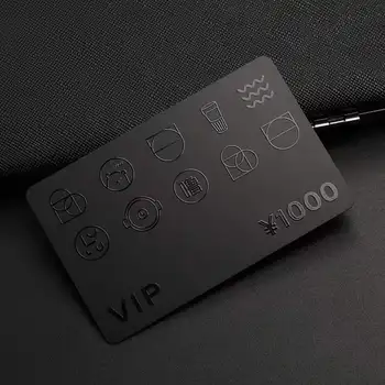 Индивидуальные Черные Матовые ПВХ RFID-карты NFC, визитные карточки NFC
