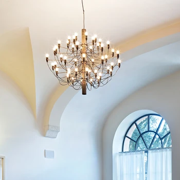 Итальянская лампа Потолочная люстра для фруктового ресторана, вилла в отеле для гостиной, лестница, современный подвесной светильник, внутреннее декоративное освещение