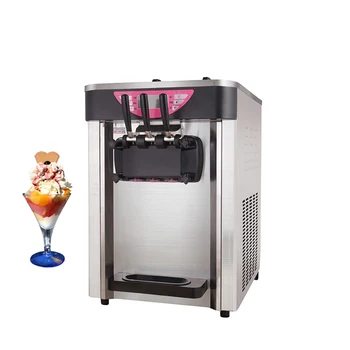 Коммерческая Настольная Машина для производства мороженого с тремя головками, Оборудование для продажи сладких рожков из нержавеющей стали
