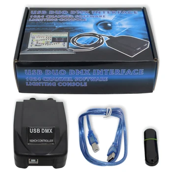Контроллер освещения сцены Оригинальный Martin Light Jockey Интерфейс USB 2.95 DMX Программное обеспечение на 1024 канала USB DMX PC 3D