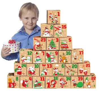 Коробки с рождественским адвент-календарем 